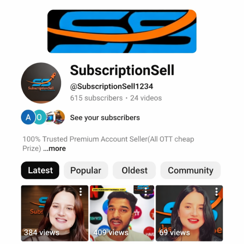 SubscriptionSell YouTube channel overview